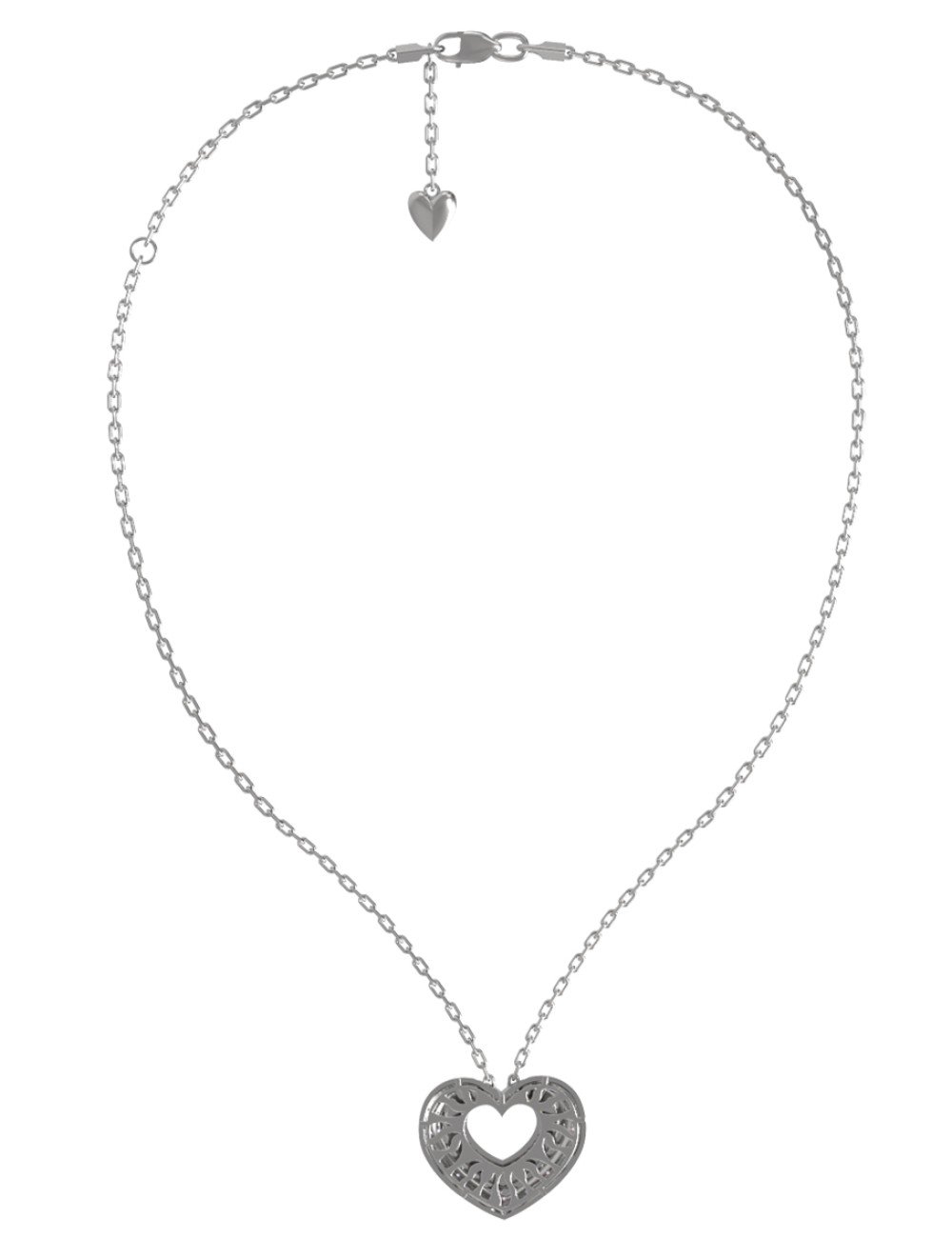 Колье из белого золота 585 пробы c бриллиантами