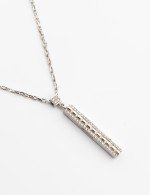 Колье из белого золота 585 пробы c бриллиантами