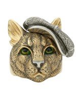 Кольцо из лимонного золота 585 пробы c эмалью