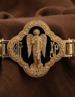 Браслет из золота 585 пробы c шнурком и ониксом