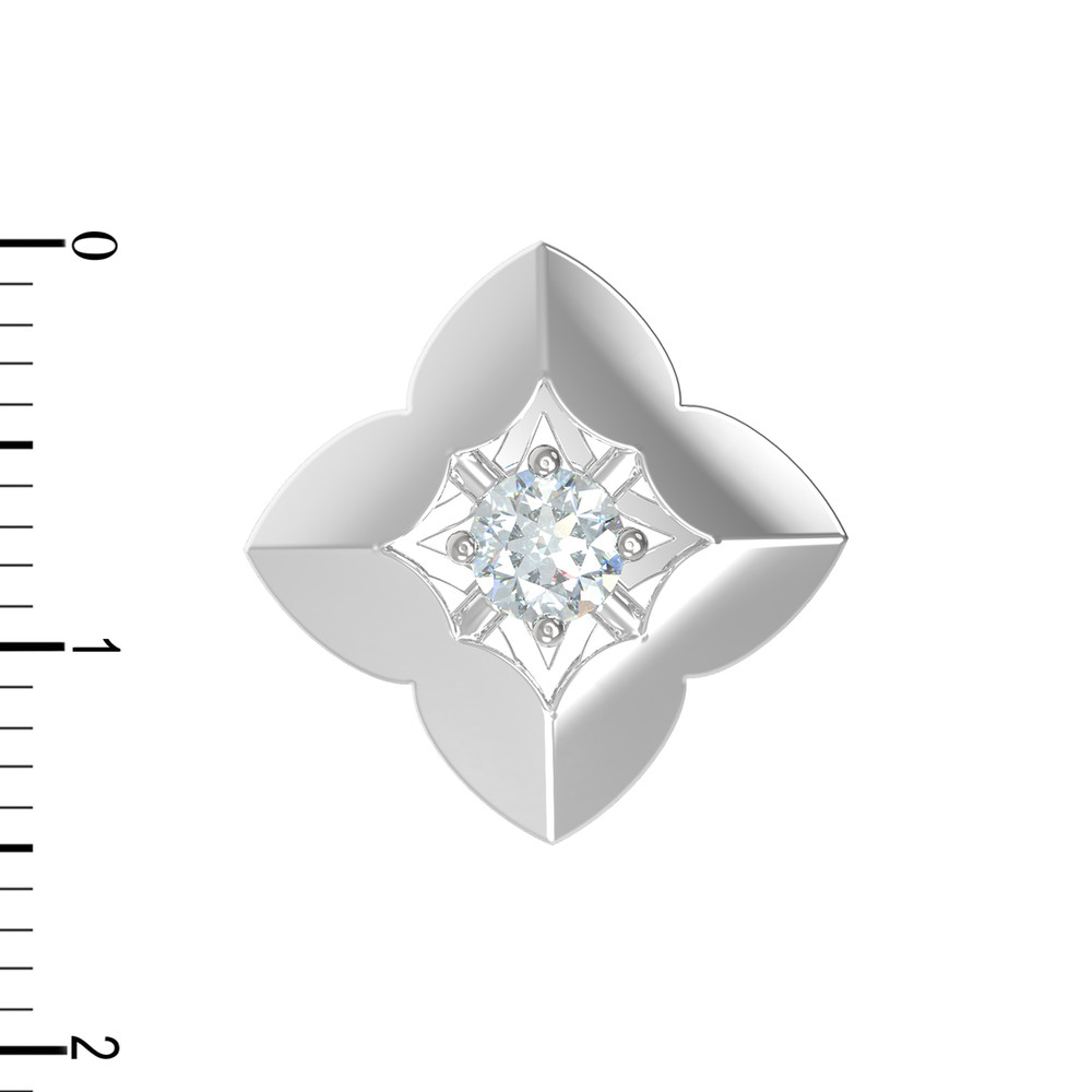 Подвеска из белого золота c бриллиантами