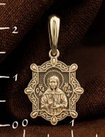 Образок из лимонного золота 585 пробы