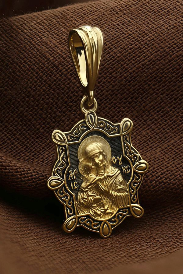 Образок из лимонного золота