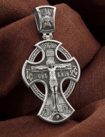 Крест из белого золота 585 пробы