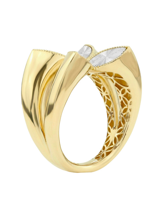 Кольцо из лимонного золота