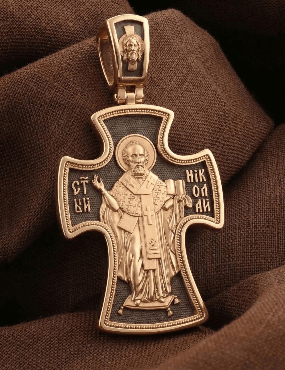 Крест из золота 585 пробы