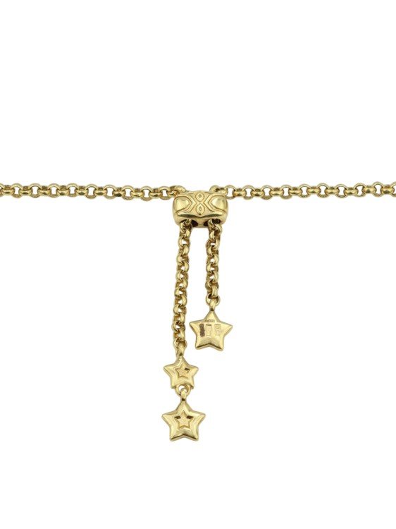 Колье из лимонного золота c ониксом и перламутром