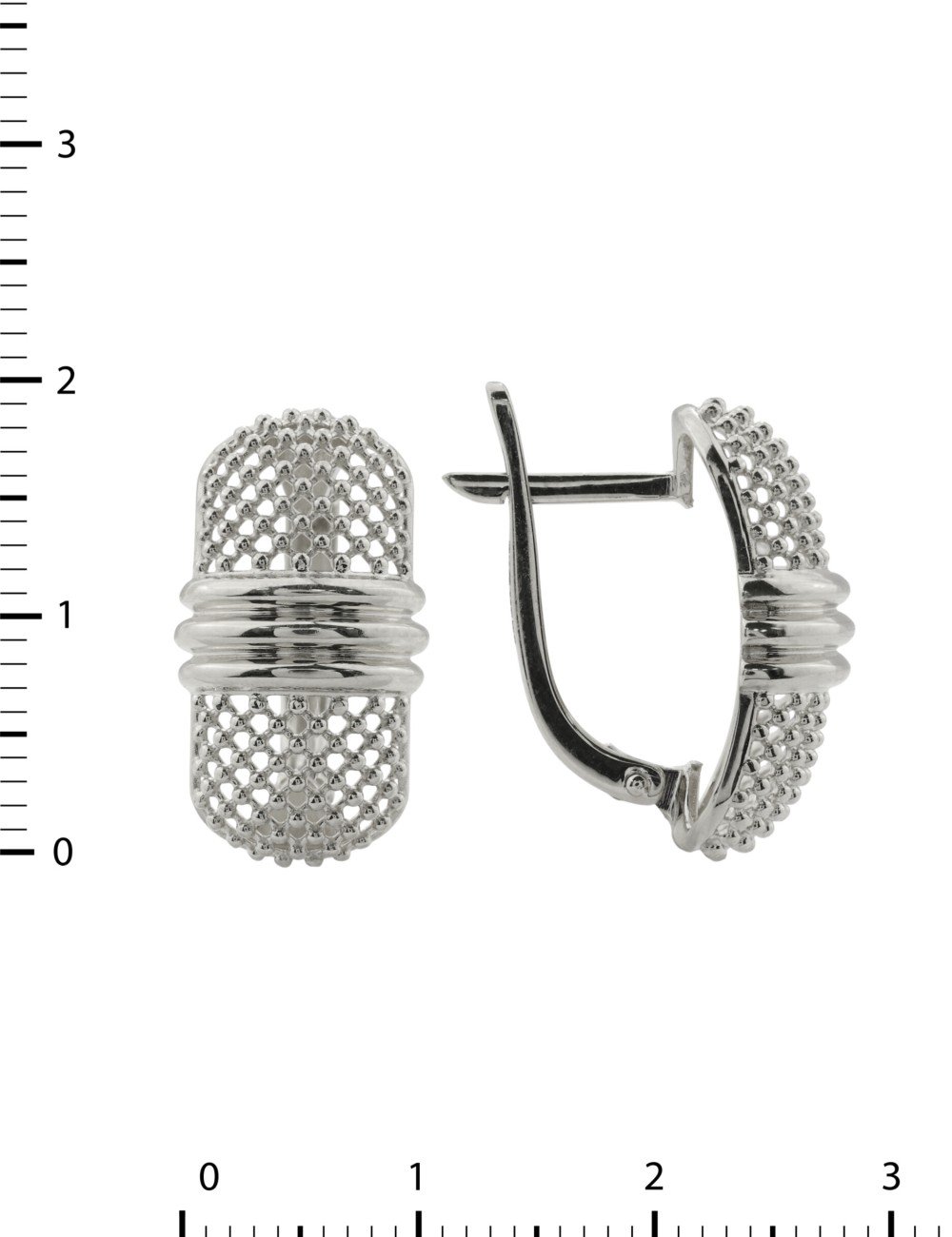 Серьги из белого золота 585 пробы
