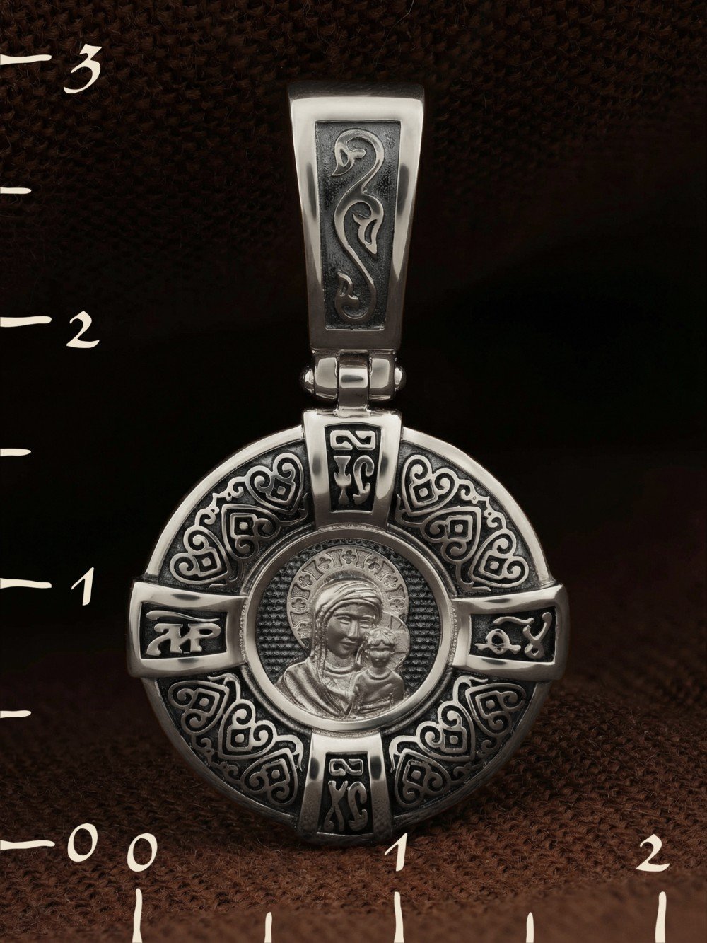 Образок из белого золота