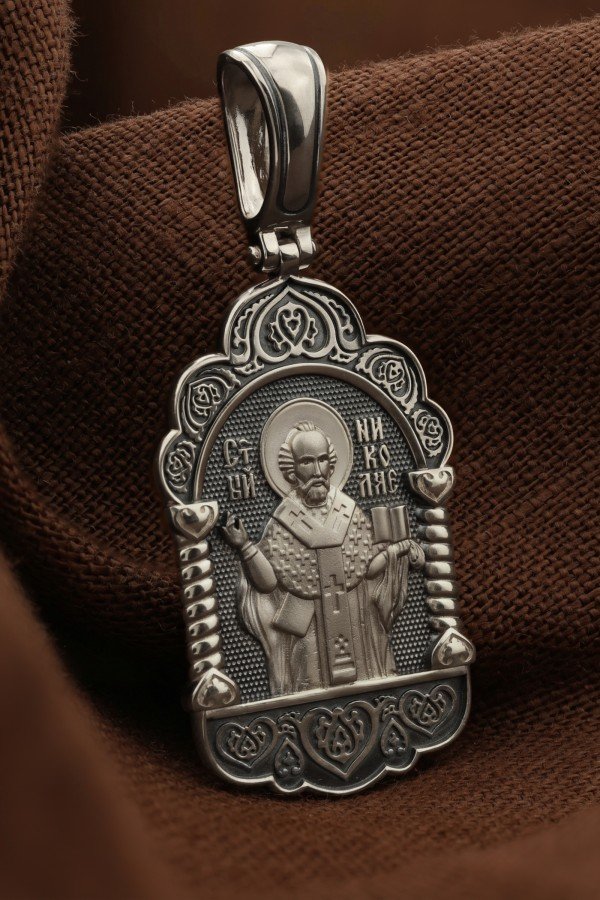 Образок из белого золота