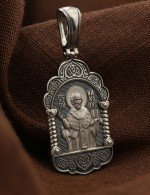 Образок из белого золота 585 пробы