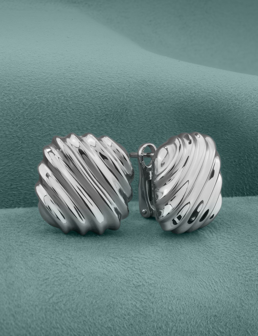 Серьги из белого золота 585 пробы