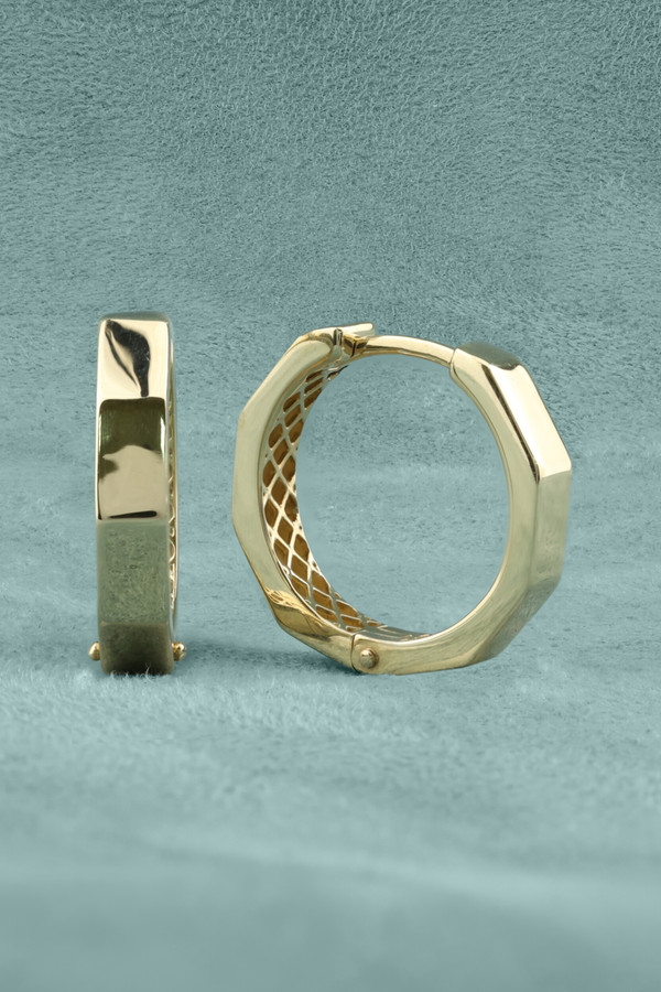 Серьги из лимонного золота