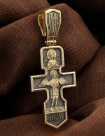 Крест из лимонного золота 585 пробы