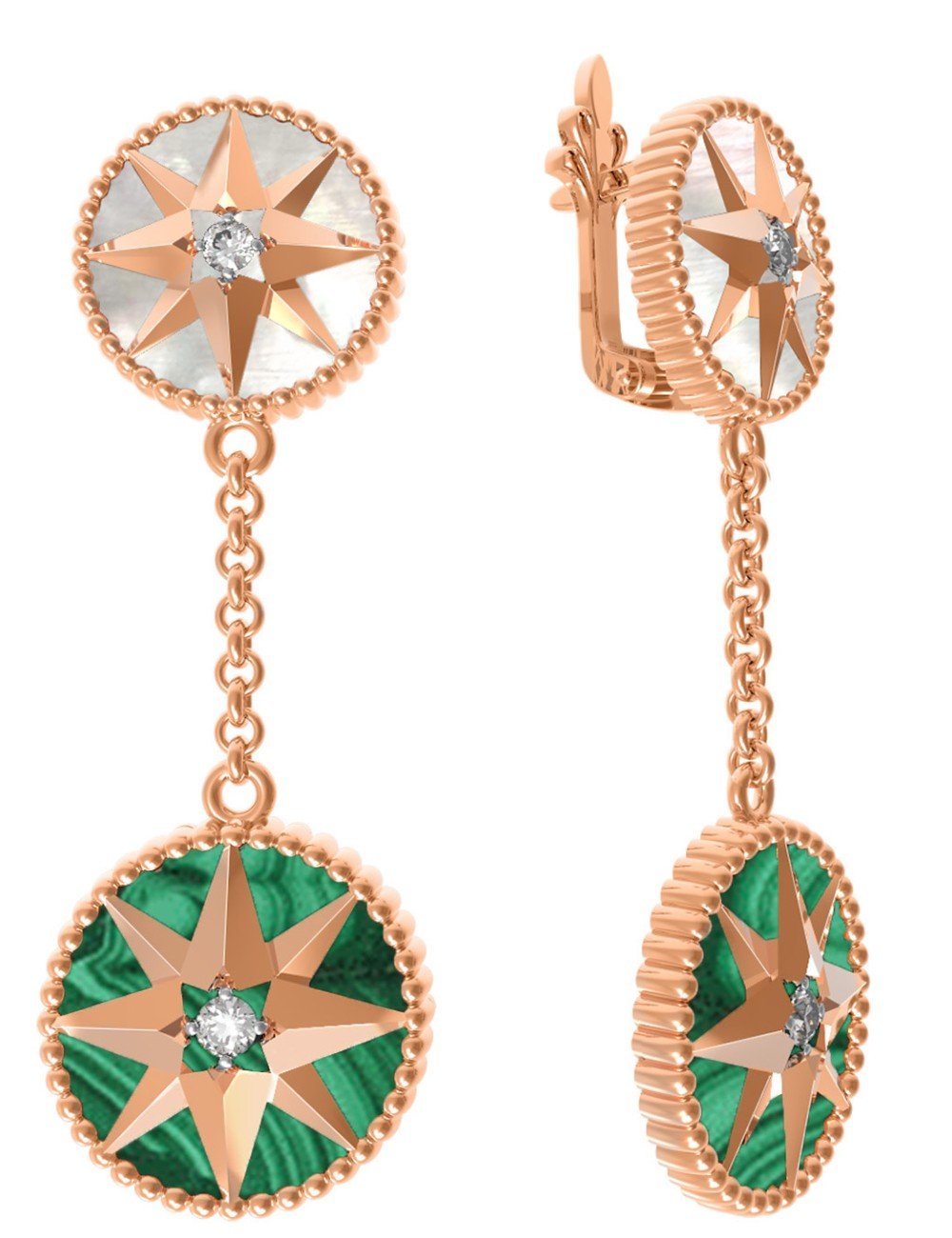 Серьги из золота 585 пробы