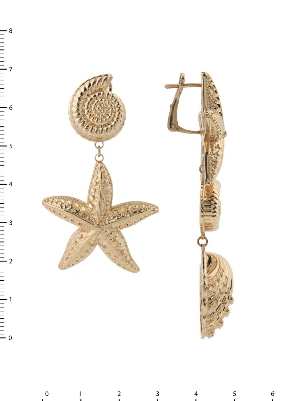 Серьги из золота 585 пробы