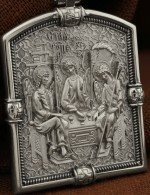 Образок из белого золота 585 пробы