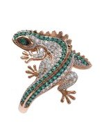 Кольцо из золота 585 пробы c фианитом