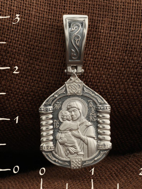 Образок из белого золота