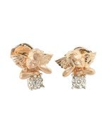 Серьги из золота 585 пробы c бриллиантами