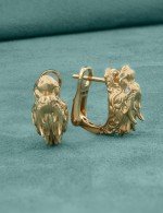Серьги из золота 585 пробы c бриллиантами