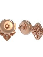 Серьги из золота 585 пробы c бриллиантами