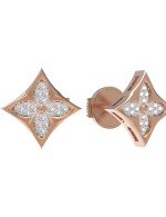 Серьги из золота 585 пробы c бриллиантами