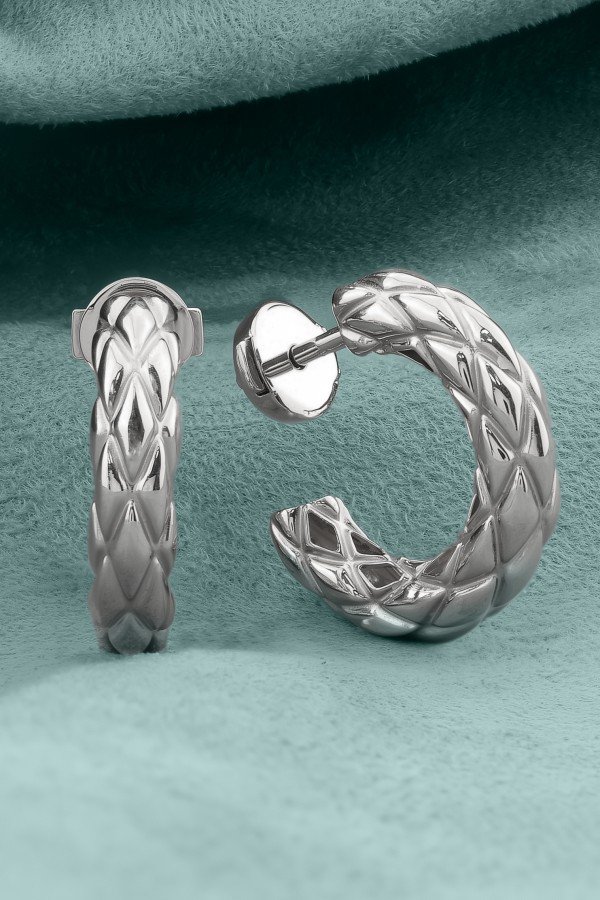 Серьги из белого золота 585 пробы