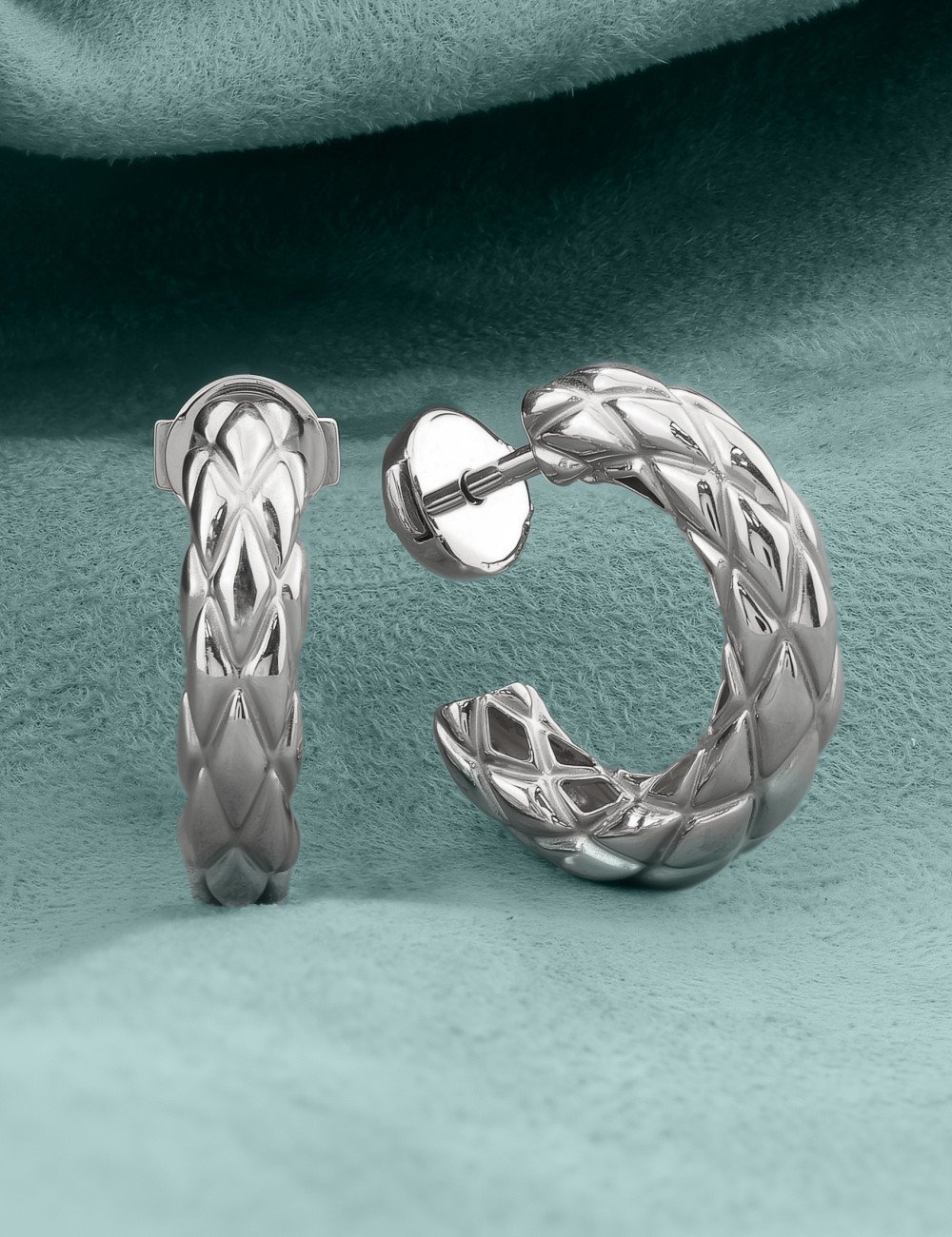 Серьги из белого золота 585 пробы