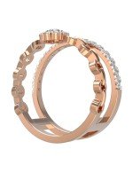 Кольцо из золота 585 пробы c бриллиантами