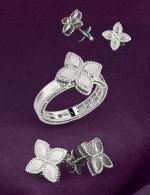 Серьги из белого золота 585 пробы