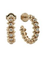 Серьги из золота 585 пробы c бриллиантами