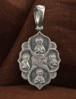 Образок из белого золота 585 пробы