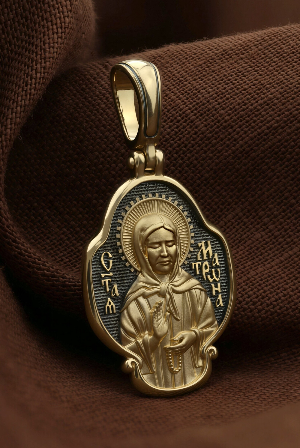 Образок из лимонного золота