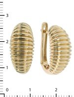 Серьги из лимонного золота 585 пробы