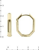 Серьги из лимонного золота 585 пробы