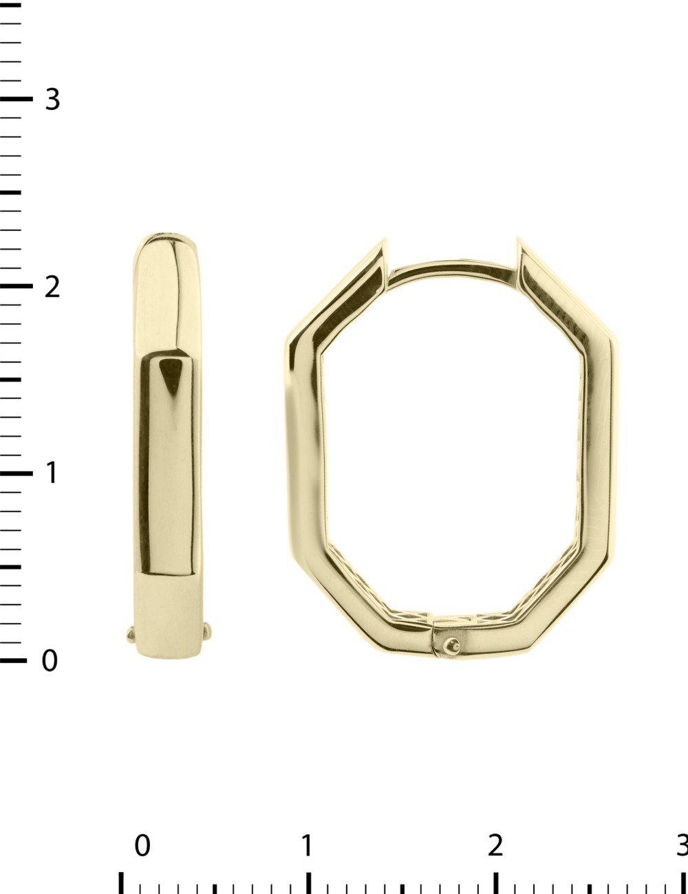 Серьги из лимонного золота 585 пробы
