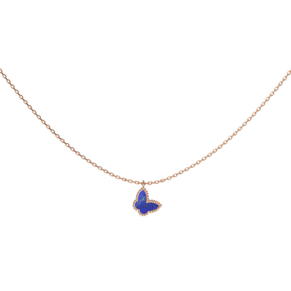 Колье из золота c лазуритом