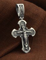 Крест из белого золота 585 пробы