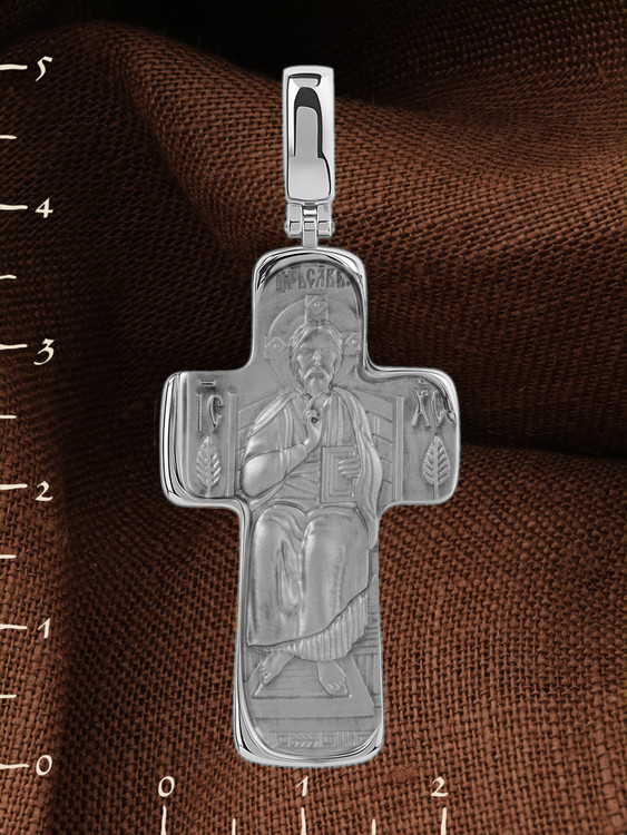 Крест из белого золота