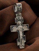 Крест из белого золота 585 пробы