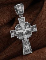 Крест из белого золота 585 пробы