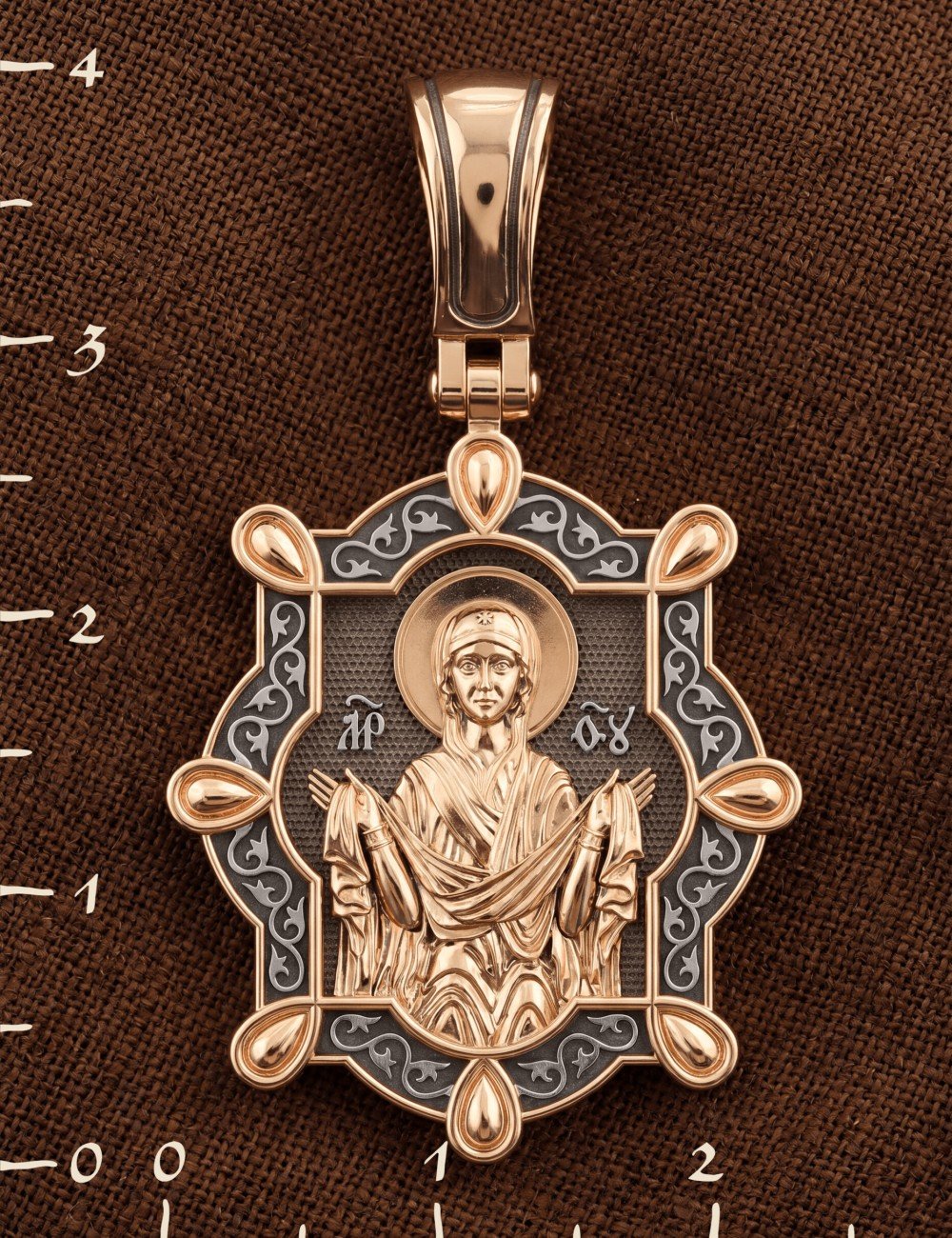 Образок из золота 585 пробы