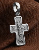 Крест из белого золота 585 пробы