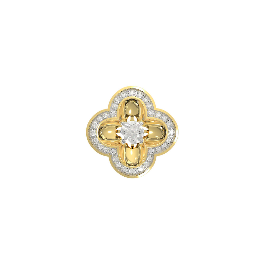 Подвеска из лимонного золота c бриллиантами