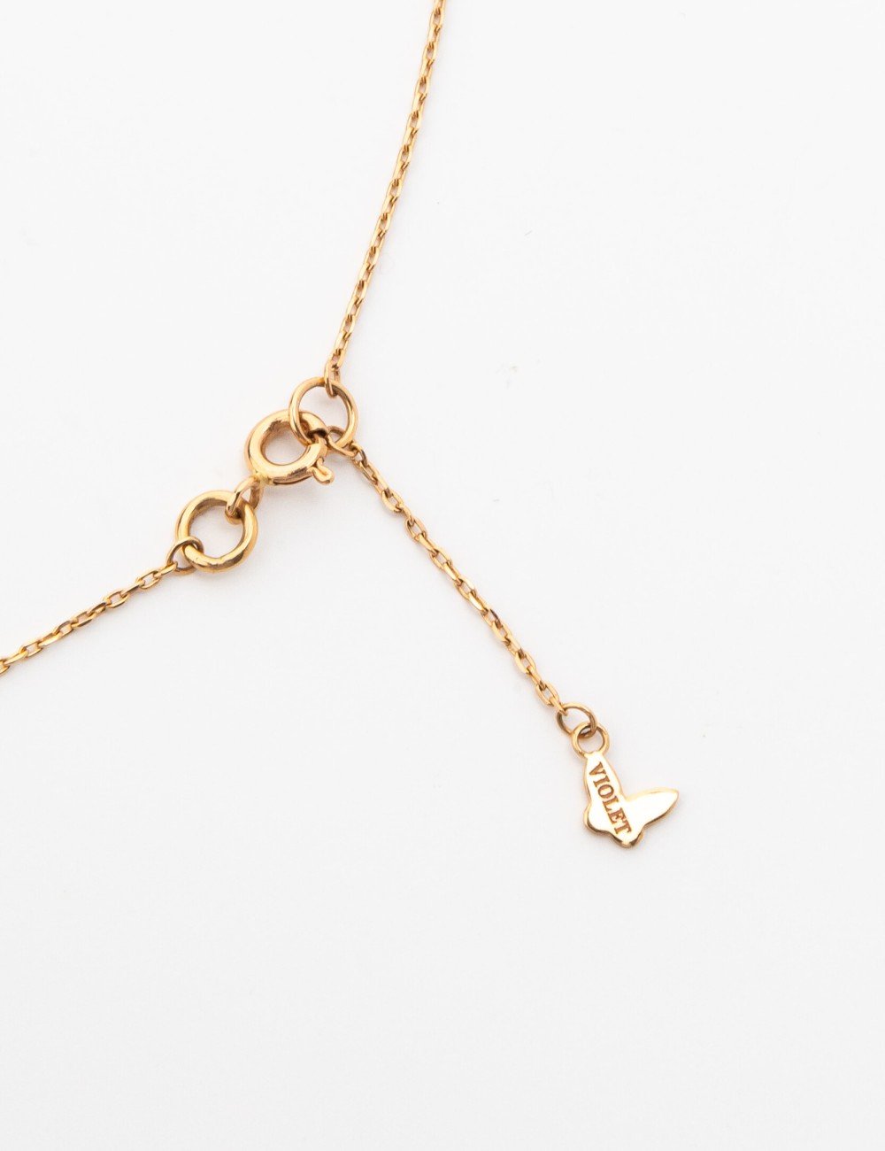 Колье из золота 585 пробы c ониксом