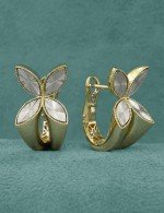 Серьги из лимонного золота 585 пробы