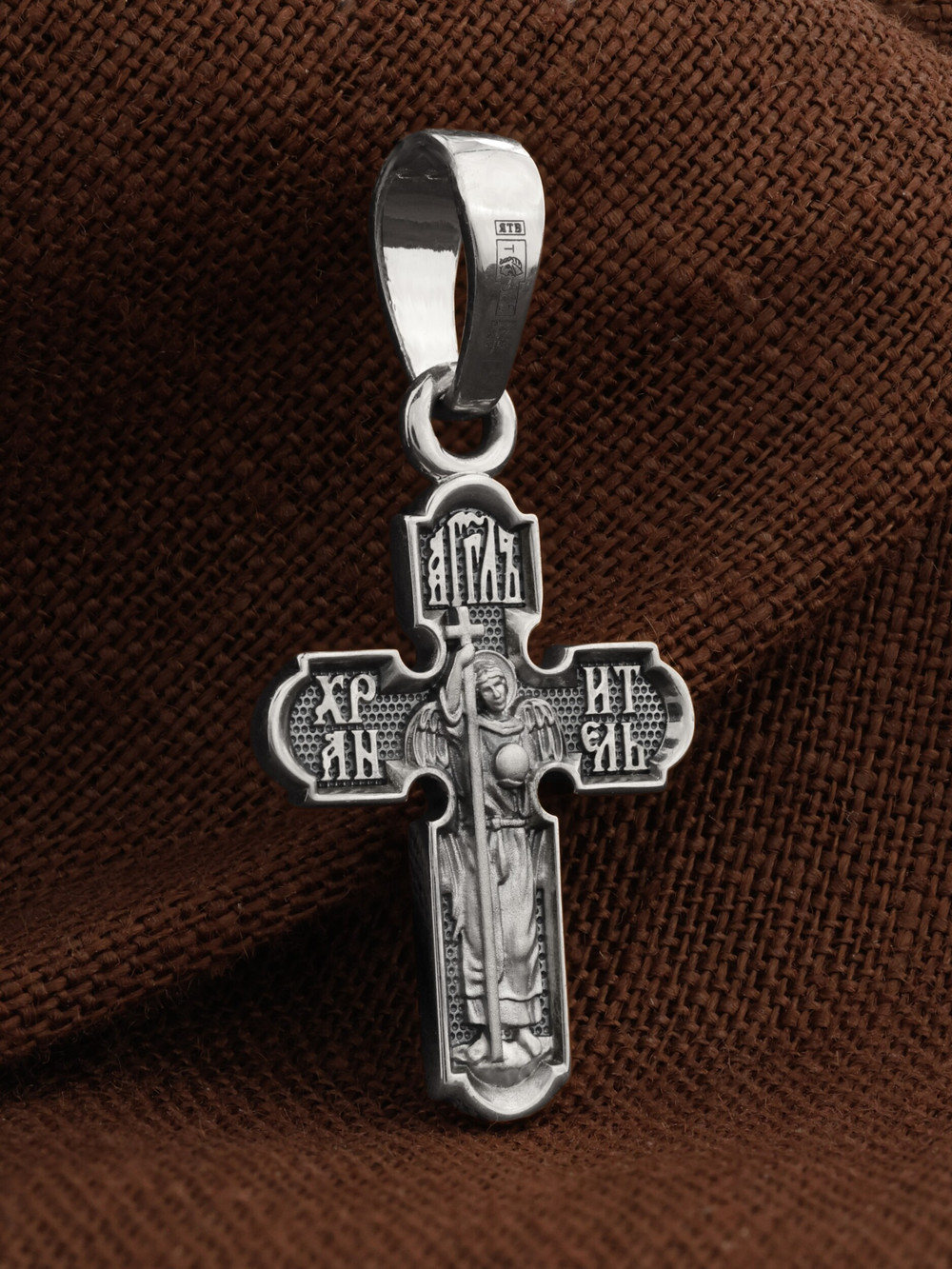 Крест из белого золота