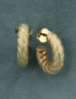 Серьги из лимонного золота 585 пробы