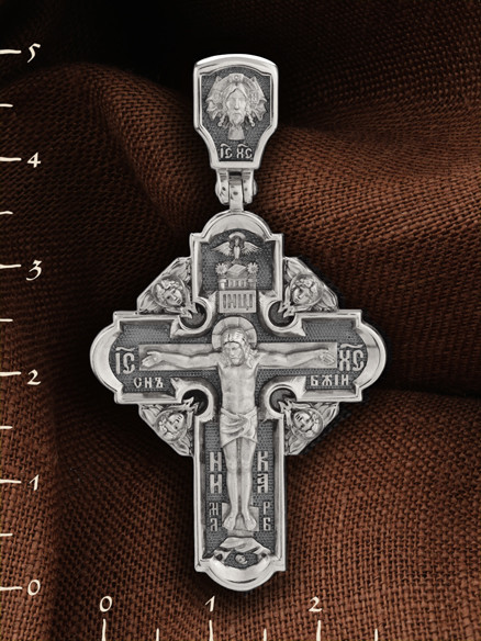 Крест из белого золота